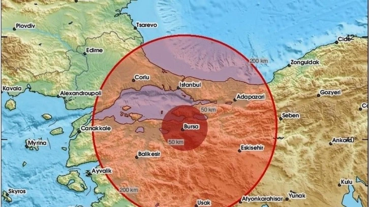 Bursa'da Sabah Erken Saatlerde Deprem Meydana Geldi