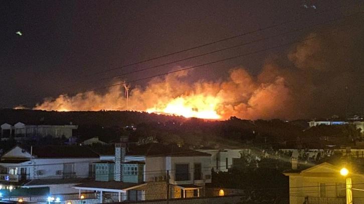 Çeşme'de Orman Yangını Tehlikesi
