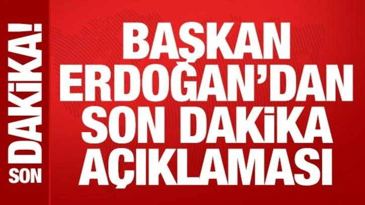 Cumhurbaşkanı Erdoğan'dan Kabine Toplantısı Sonrası Açıklamalar