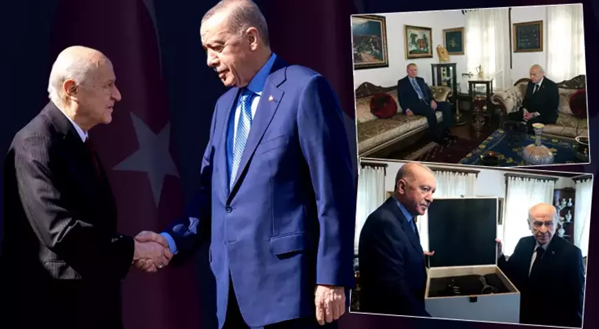 Erdoğan, Bahçeli ile bir araya geldi