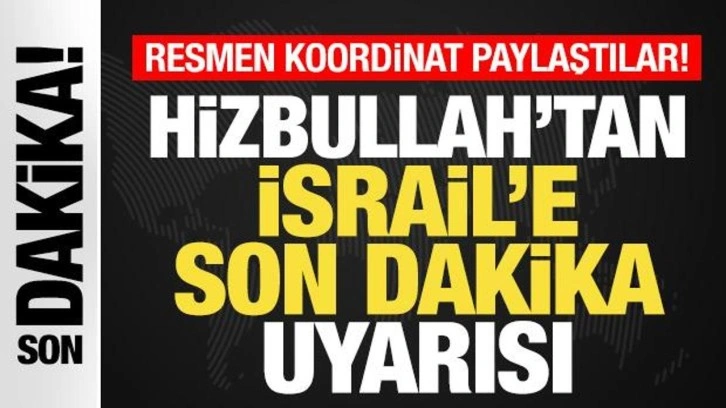 Hizbullah İsrail'e Çarpıcı Uyarıda Bulundu