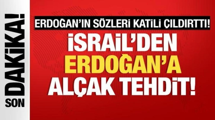 İsrail Dışişleri Bakanı Cumhurbaşkanı Erdoğan'ı Tehtit Etti