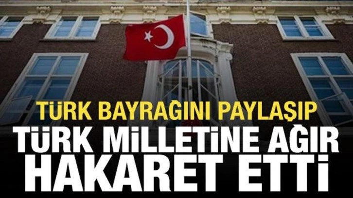 Türk bayrağı yarıya indirildi, Geert Wilders Türkiye'ye hakaret etti