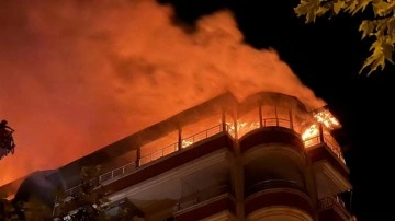 Fatih Mahallesinde Teras Katında Yangın Çıktı