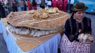 La Paz'ta Dünyanın En Büyük Sandviçi Rekoru Kırıldı