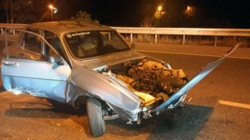 Menteşe İlçesinde Polisten Kaçan Araç Kaza Yaptı