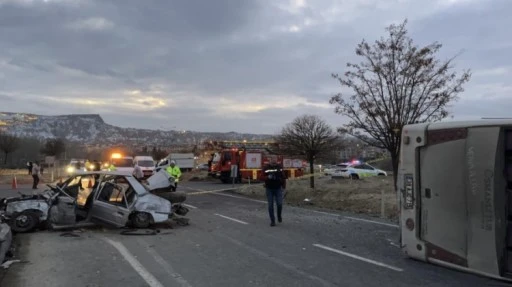 Nevşehir’de öğrenci servisi devrildi: 24 yaralı