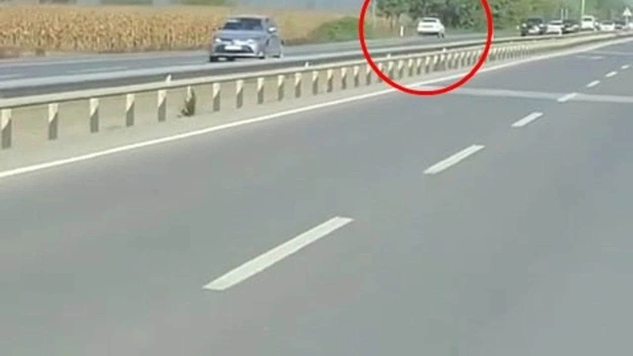 Ters yönde ilerledi, trafiği karıştırdı