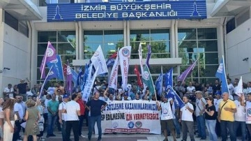 Tüm Bel-Sen Üyeleri CHP İl Başkanlığı Önünde Eylem Yaptı