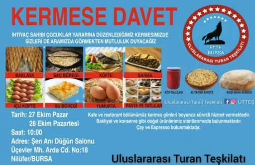 Uluslararası Turan Teşkilatı Kermesi Başladı