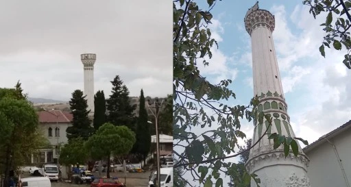 Yıldırım düştü, Caminin minaresi yıkıldı